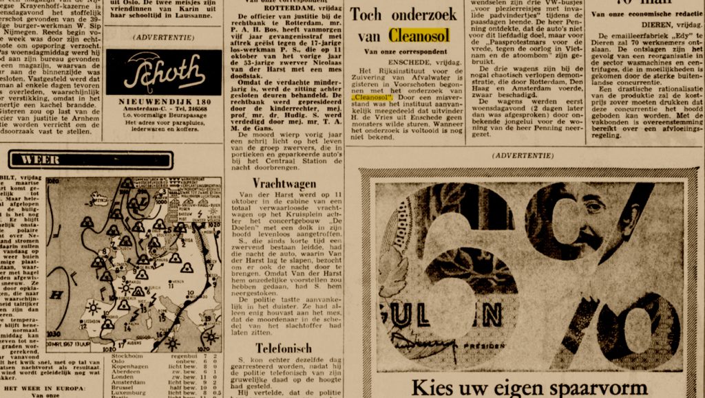 Toch onderzoek van Cleanosol